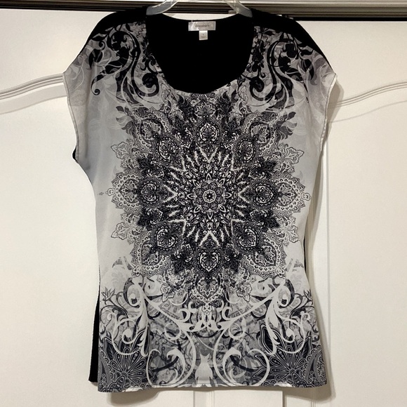 Dress Up or Casual, Dress Barn, Size L., embellished front, comfortable style. - Picture 1 of 2